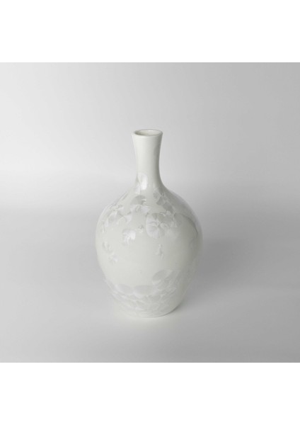 Pearl Porselen 14x14x22,5 cm Vazo Beyaz