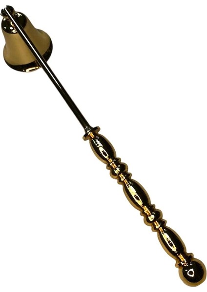 Üç Boğum Klasik Çubuklu Kısa Mum Söndürücü-Gold