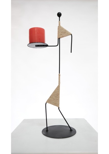 Metal Vintage Iskandinav Demir Şamdan 50 cm 1 Siyah 50 cm modelleri