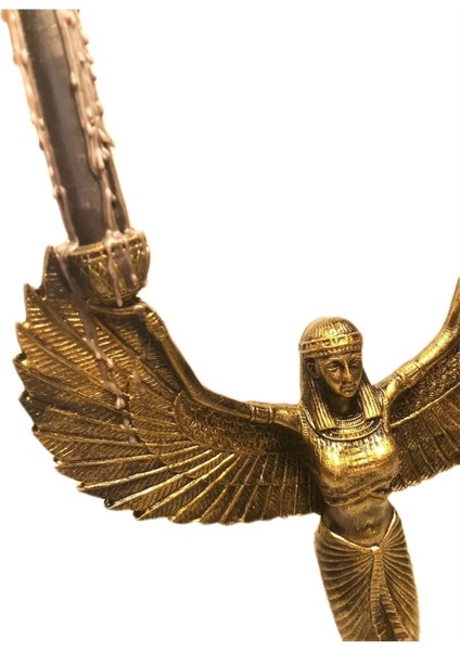 Mısırlı Kadın Isis Şamdan Gold