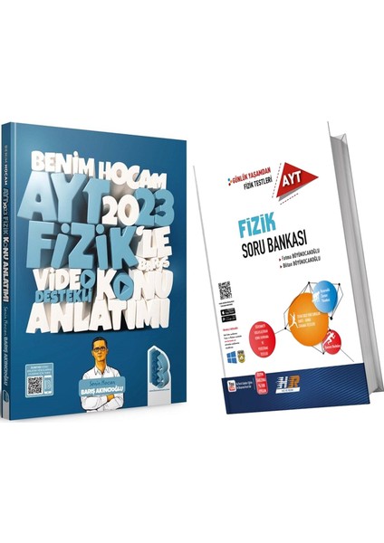 Benim Hocam 2023 Ayt Fizik Konu ve Hız Renk Soru Bankası Seti 2 Kitap