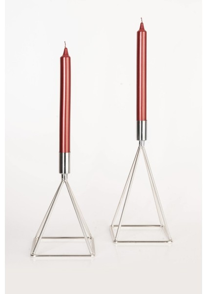 Mısır Model Metal 2 Li Şamdan Mumluk Dekoratif Paslanmaz Gümüş Kaplama fiyatları