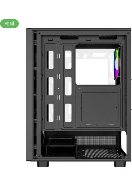A600B 600W 80+ Atx USB 3.0 Rainbow Fanlı Mesh Gaming Siyah Kasa