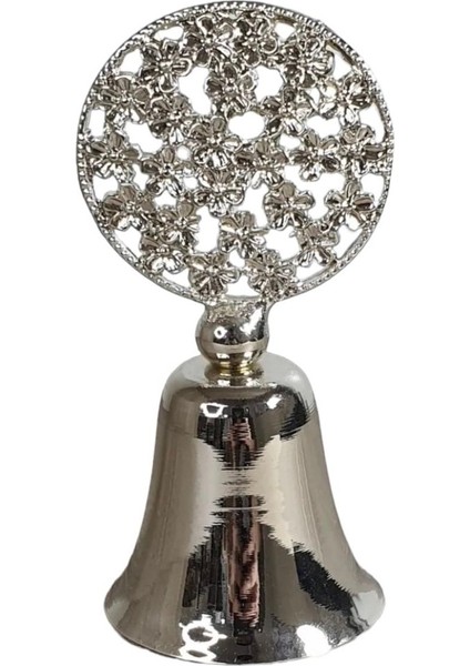 Çiçekli Çan Mum Söndürücü-Gümüş