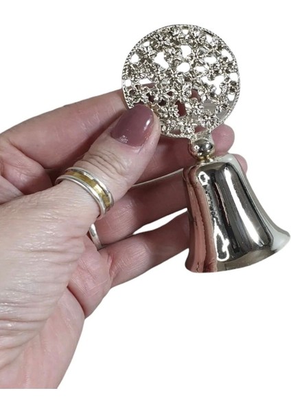 Çiçekli Çan Mum Söndürücü-Gümüş fiyatları