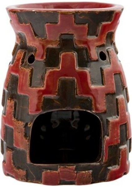 Silim Seramik Kırmızı Mumluk 10 x 14 cm AK.FU0011