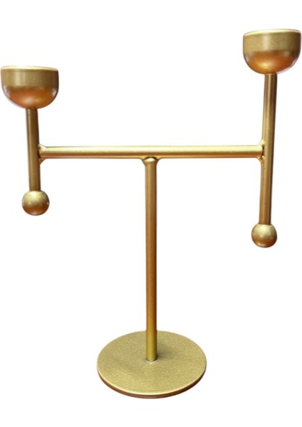 Dekoratif 2'li Gold Şamdan & Mumluk Double Dove fiyatları
