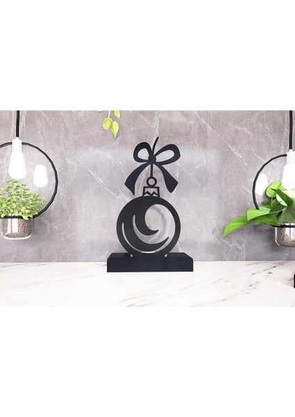 Yılbaşı Model-5 Tekli Metal Mumluk - Siyah fırsatları