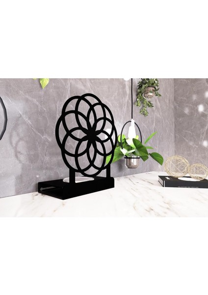 Motif Model -1 Tekli Metal Mumluk - Siyah modelleri