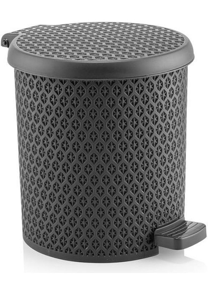 SY-4313 Safir Plastik Pedallı Çöp Kovası 3,5 lt