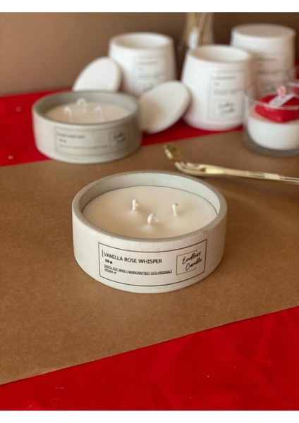 Organik Soywax Vanilya Kokulu Mum Seti