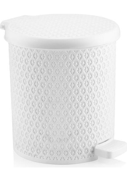 SY-4313 Safir Plastik Pedallı Çöp Kovası 3,5 Lt