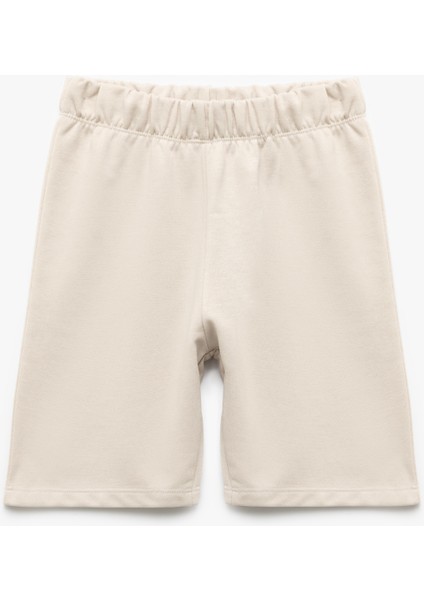 Pamuklu Beli Lastikli Basic Şort