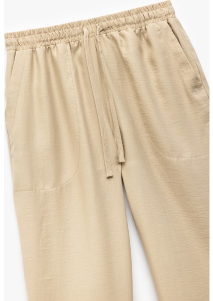 Beli Bağcıklı Rahat Kesim Cep Detaylı Havuç Pantolon indirimleri