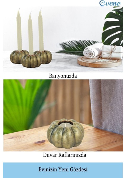 Dekoratif Mumluk Tealight Mumluk Şamdan Mumluk 3 Lü Şamdan Model 34