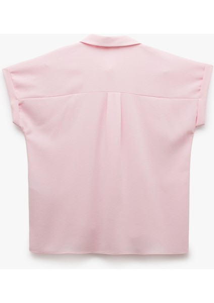 Krep Kumaş Klasik Yaka Kısa Kollu Gömlek fiyatları