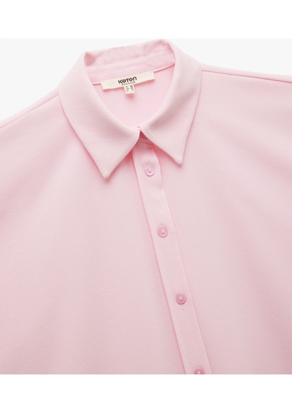 Krep Kumaş Klasik Yaka Kısa Kollu Gömlek modelleri