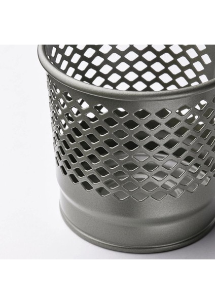 Metal Tealight Mumluk Çap: 10 cm Ikea Desenli Çelik Mum Kabı Yükseklik: 9 cm