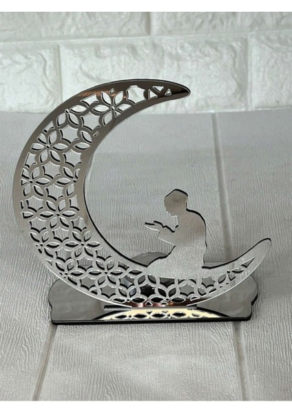 Zero Land - Ramazana Özel Pleksi Gümüş Mumluk 16 cm 547133