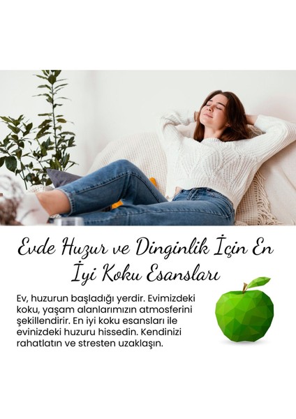 Yeşil Elma Esansı Konsantre 10 ml Mum Esansı, Kokulu Taş Esansı ve Buhurdanlığa Uygun fiyatları