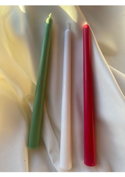 Soya Wax Bitkisel Mum Yılbaşı Mum Kokulu Mum Uzun Mum Şamdanlık Mum