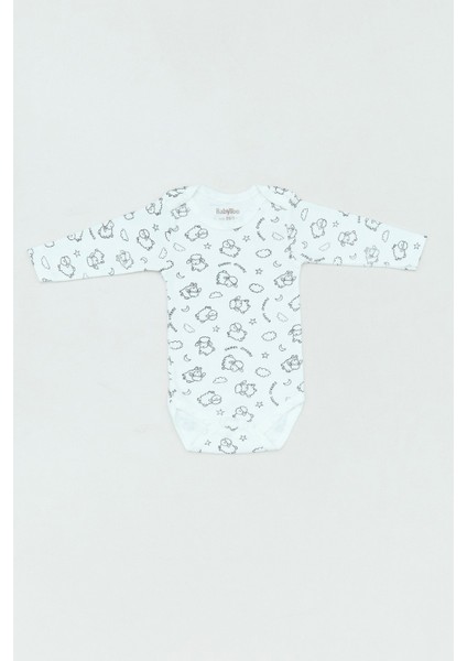 Kuzu Baskılı Unisex Çocuk Zıbın