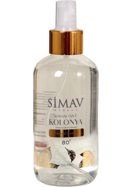 Kestane Özlü ve Termal Sulu Kolonya Spreyli Şişe - 200 ml