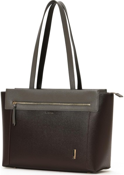 | The Dawn Tote - Beyaz Omuz Çantası 14" Dizüstü Bilgisayara Kadar Uyar, Iş ve Günlük Kullanım Için Mükemmel