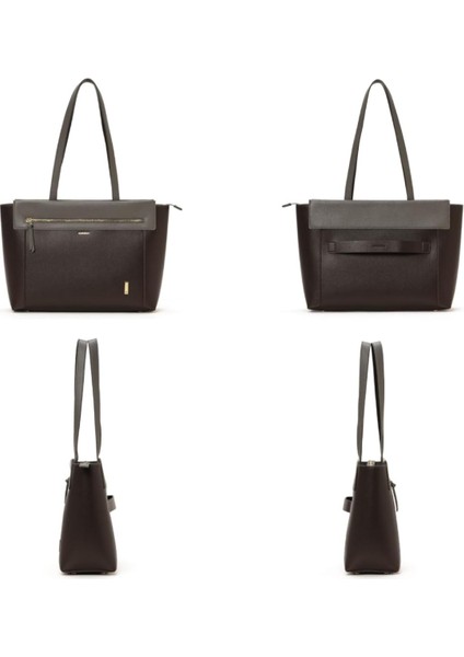 | The Dawn Tote - Beyaz Omuz Çantası 14" Dizüstü Bilgisayara Kadar Uyar, Iş ve Günlük Kullanım Için Mükemmel