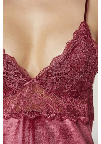 Pierre Cardin 845 Kadife Saten Gecelik