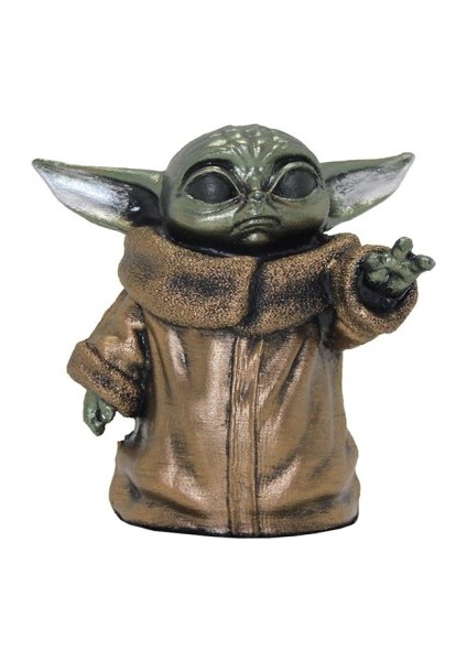Büro Ev Ofis Dekoru Için Mini Baby Yoda Büstü