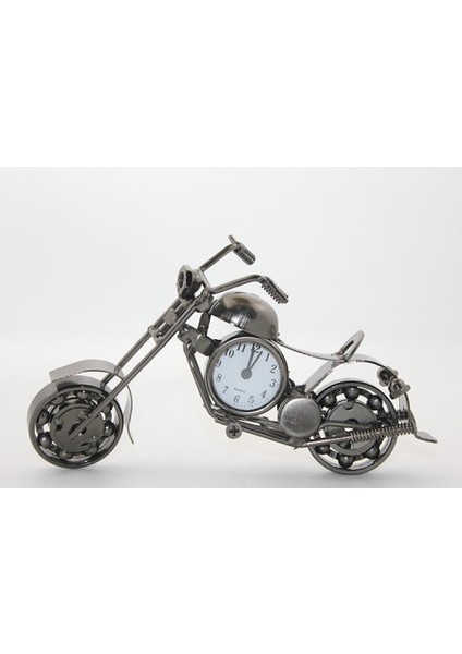 Büro Ev Ofis Dekoru Için Metal Motorlu Tasarımlı Masa Saati