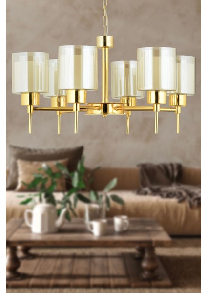 Cemre 4 Lü Gold Modern Yatak Odası Salon Avize fiyatları