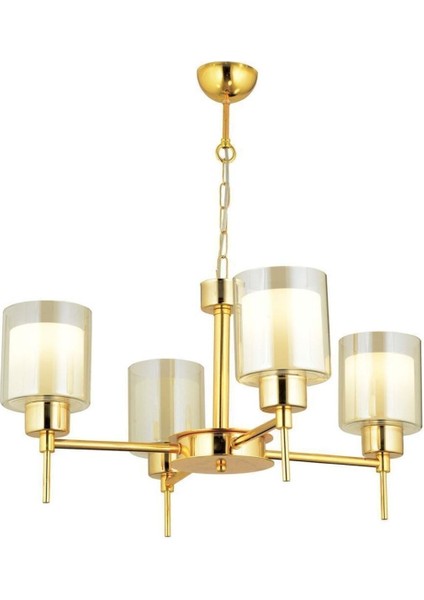Cemre 4 Lü Gold Modern Yatak Odası Salon Avize modelleri