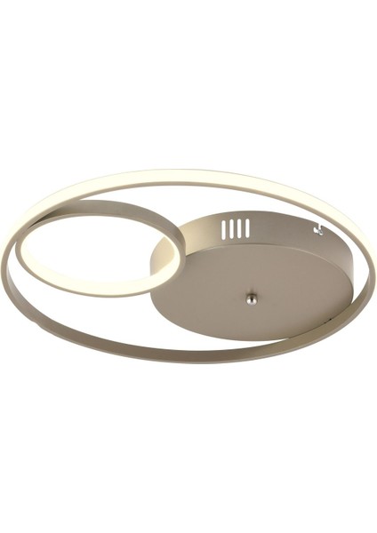 Çember 45 cm Modern 3 Renk Işık (Beyaz Sarı Gün Işığı) Salon Mutfak Yatak Odası Genç Odası LED Aviz