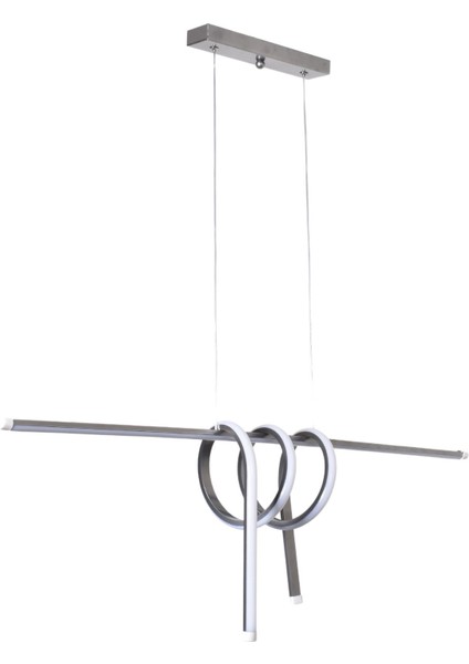 Martinez Modern Tasarım Yatak Odası - Salon - Mutfak Yemek Masası Renk Beyaz Ledli 2 Li Avize