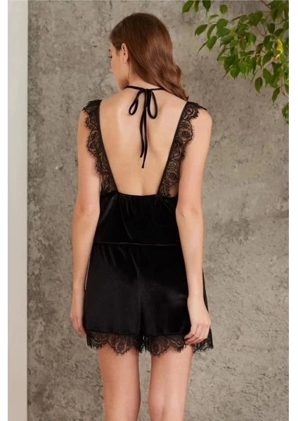 Pierre Cardin 4800 Dantelli Kadife Tulum Sabahlik Takım fırsatları