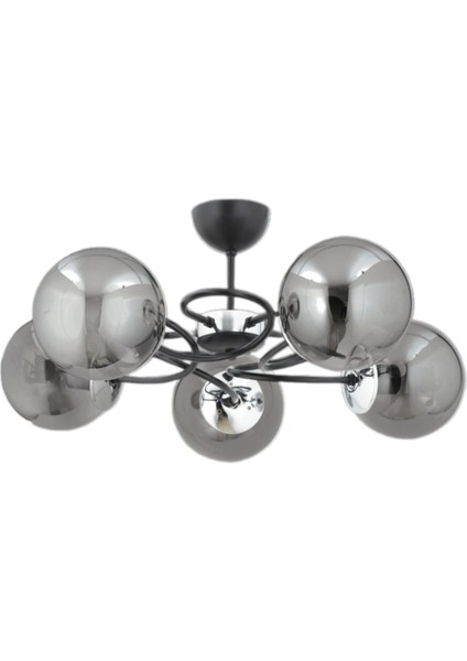 Narin 5 Li Modern (Füme Camlı) Salon Yatak Odası Mutfak Genç Odası Avize