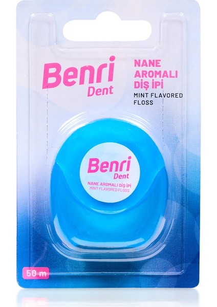 Dent Diş İpi 50 M ve Benri Dent Diş Fırçası White Orta modelleri
