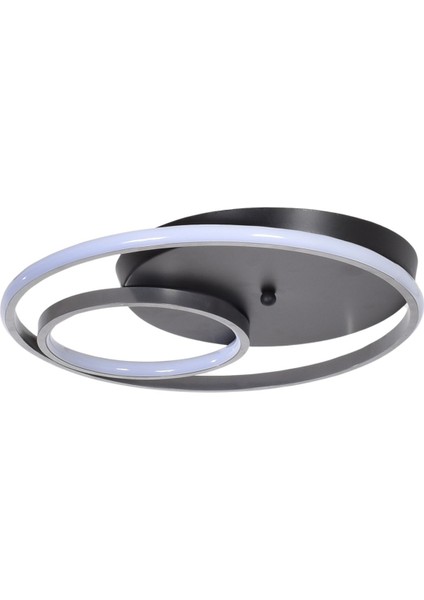 Dori Modern Tasarım Yatak Odası - Salon - Mutfak Renk Beyaz Ledli 2 Li LED Avize