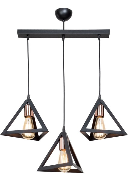 Siyah Sarkıt Avize Yatak Odası Salon Mutfak Koridor Lamba modelleri