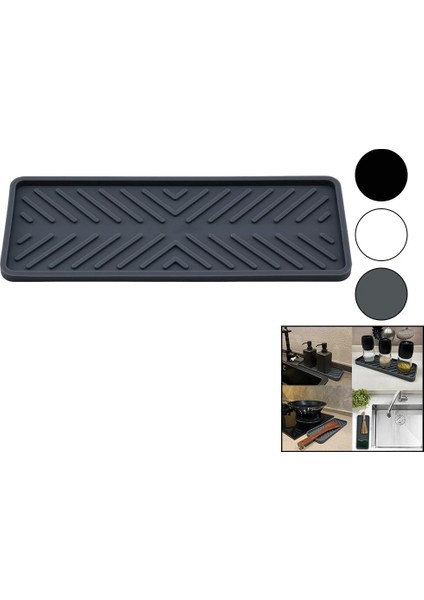 Organizer - Silikon Mutfak Lavabo Düzenleyici Renkli Mat 22.5 x 9cm BRKT-178617