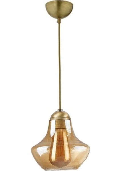 Modern Salon - Mutfak - Yatak Odası Avize Bal Camlı Tekli Avize