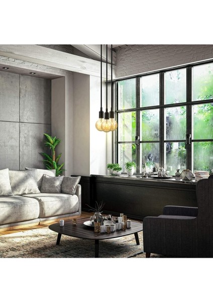 Alita Modern Tasarım Salon - Mutfak - Yatak Odası Renk 3 Lü Avize (Ampulsüz)