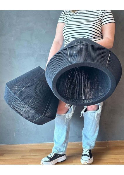 Luminart Bohem Tarz Avize Rustik Avize Yatak Odası Avize 45 cm Çapında