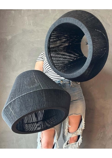 Luminart Bohem Tarz Avize Rustik Avize Yatak Odası Avize 45 cm Çapında