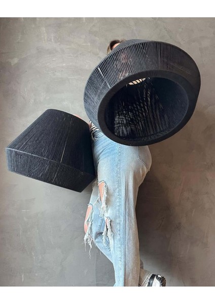 Luminart Bohem Tarz Avize Rustik Avize Yatak Odası Avize 45 cm Çapında