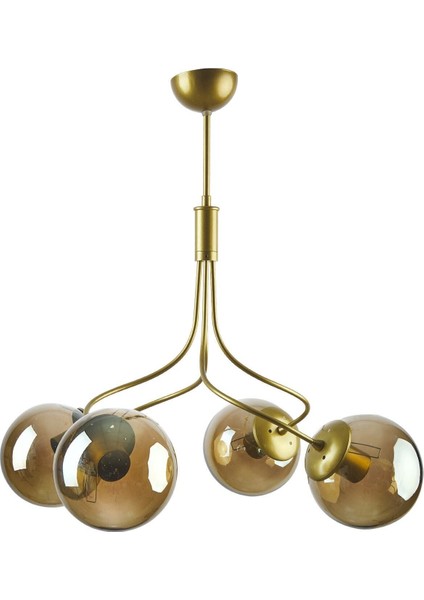 Napoli Modern Salon - Mutfak - Yatak Odası Kapalı Camlı Üçlü Dörtlü Avize