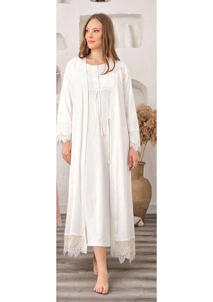 Bone 5933 Mikro Müslim Lohusa Gecelik Sabahlık Takım