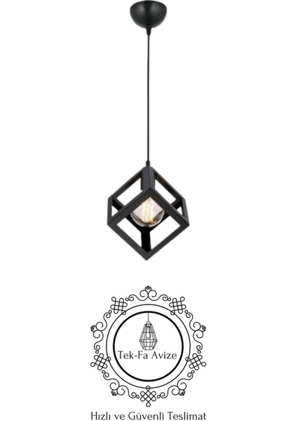 Küpür Tekli Siyah Sarkıt Avize - Yatak Odası - Salon - Mutfak - Hol modelleri